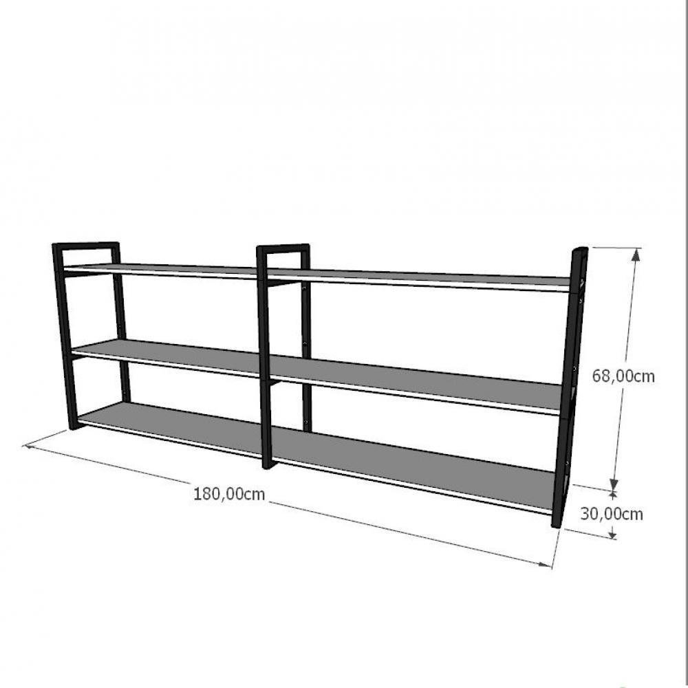 Prateleira para quarto infantil Branco prateleira para sala pratileira estante de parede prateleira - 2