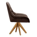 Ver imagem 5 de Poltrona Giratória de Madeira Cadeira Decorativa Sala, Escritório, Recepção Lua