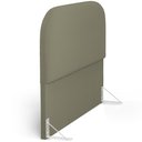 Ver imagem 2 de Cabeceira Cama Box Queen 160cm Lanna com Puff Recamier Doha W01 Bouclê Oliva - Lyam Decor