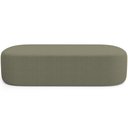 Ver imagem 7 de Cabeceira Cama Box Queen 160cm Lanna com Puff Recamier Doha W01 Bouclê Oliva - Lyam Decor