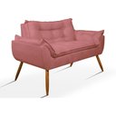 Ver mais imagens de Kit Namoradeira Opala + 2 Poltronas para Sala Balaqui Decor Cor:rosa