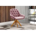 Ver imagem 1 de Poltrona Giratória de Madeira Cadeira Decorativa Sala, Escritório, Recepção Lua