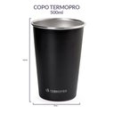 Ver imagem 5 de Copo Aço Inox Colorinox Preto 500 Ml Termopro