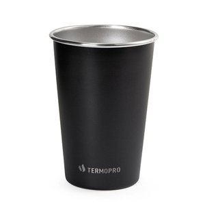 Copo Aço Inox Colorinox Preto 500 Ml Termopro