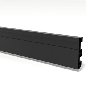 Kit Rodapé de Pvc 10 Barras com Canaletas de 7cmx15mmx2,40m com 24m Lineares  