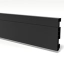 Ver imagem 1 de Kit Rodapé de PVC 10 Barras com Canaletas de 10CMX15MMX2,40m com 24m Lineares Preto Permatti