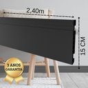 Ver imagem 5 de Kit Rodapé de Pvc 10 Barras com Canaletas de 15cmx15mmx2,40m com 24 Metros Lineares Permatti