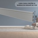Ver imagem 6 de Kit Rodapé de Pvc 10 Barras Frisadas de 7cmx15mmx2,40m com 24 Metros Lineares Permatti