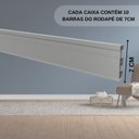 Ver imagem 6 de Kit Rodapé de PVC 10 Barras Frisadas de 7CMX15MMX2,40m com 24m Lineares Permatti