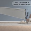 Ver imagem 6 de Kit Rodapé de Pvc 10 Barras Frisadas de 10cmx15mmx2,40m com 24m Lineares