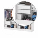 Ver imagem 7 de Closet Casal Duplo Belém 4 Portas Plus 4 Gavetas Carioca Móv Branco