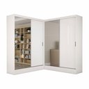 Ver imagem 2 de Closet Casal Duplo Belém 4 Portas Plus 4 Gavetas Carioca Móv Branco