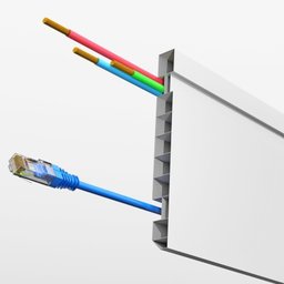 Kit Rodapé de Pvc 10 Barras Frisadas de 7cmx15mmx2,40m Com 24 Metros Lineares Permatti - 3