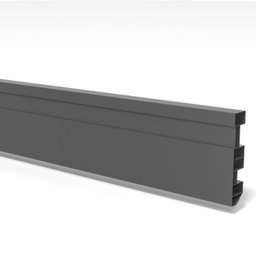 Kit Rodapé de Pvc 10 Barras Frisadas de 7cmx15mmx2,40m Com 24 Metros Lineares Permatti - 1