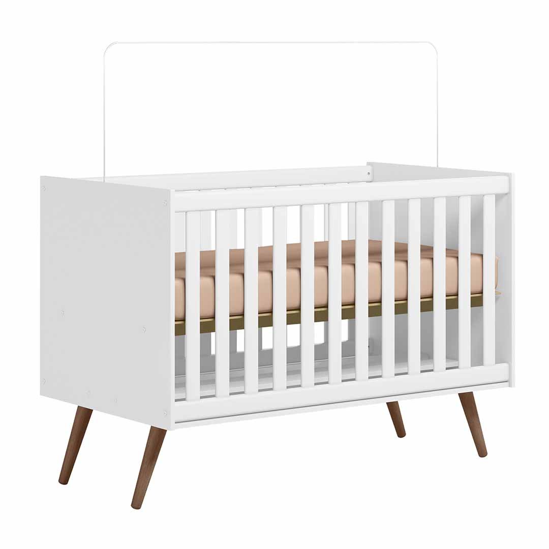 Berço Americano Mini Cama Retrô Q Encanto Branco - Qmovi