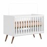 Berço Americano Mini Cama Retrô Q Encanto Branco - Qmovi - 1