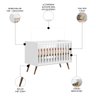 Berço Americano Mini Cama Retrô Q Encanto Branco - Qmovi - 3