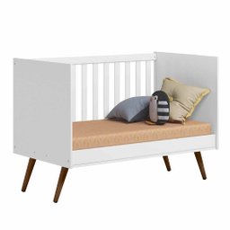 Berço Americano Mini Cama Retrô Q Encanto Branco - Qmovi - 5