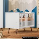 Ver imagem 2 de Berço Americano Mini Cama Retrô Q Encanto Branco - Qmovi