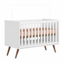 Ver imagem 2 de Berço Americano Mini Cama Retrô Q Encanto Branco - Qmovi