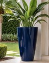 Ver imagem 2 de Vaso de Fibra de Vidro Roma m 70cm Brilhantes e Foscos Decorativo Azul Noturno