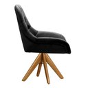 Ver imagem 5 de Poltrona Giratória de Madeira Cadeira Decorativa Sala, Escritório, Recepção Lua