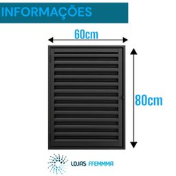 Alçapão Liso Preto Prime de Aço Lage Portinhola 80x60cm - 2