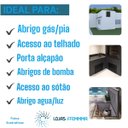 Ver imagem 5 de Alçapão Liso Preto Prime de Aço Lage Portinhola 80x60cm