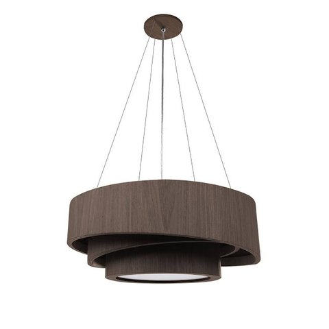Pendente Trinity Redondo 70cm - 5 Luzes Adrilustres Imbuia