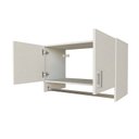 Ver imagem 7 de Armário Suspenso para Lavandeira com Suporte para Cabides