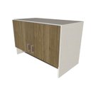 Ver imagem 3 de Armário Suspenso para Lavandeira com Suporte para Cabides