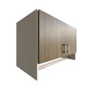 Ver imagem 7 de Armário Suspenso para Lavandeira com Suporte para Cabides