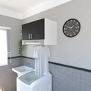 Ver imagem 5 de Armário Suspenso para Lavandeira com Suporte para Cabides