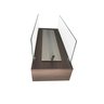 Lareira Ecológica Inox 80 Cm Carvalho Grande Rodízios Vidros - 4