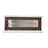 Lareira Ecológica Inox 80 Cm Carvalho Grande Rodízios Vidros - 6