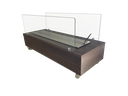 Ver imagem 2 de Lareira Ecológica Inox 80 Cm Carvalho Grande Rodízios Vidros