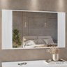 Painel Extensível com Espelho Decorativo Global Carvalho Branco Incorplac - 6