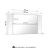 Painel Extensível com Espelho Decorativo Global Carvalho Branco Incorplac - 7