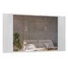 Painel Extensível com Espelho Decorativo Global Carvalho Branco Incorplac - 1