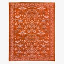 Ver imagem 2 de Tapete Sala Classico Oriental 100X150 Cm Tipo Belga Laranja