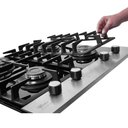 Ver imagem 6 de Cooktop a Gás Fischer 4 Bocas Platinium com Trempe de Ferro Fundido Mesa Vidro 33800-92121 Bivolt