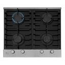 Ver imagem 3 de Cooktop a Gás Fischer 4 Bocas Platinium com Trempe de Ferro Fundido Mesa Vidro 33800-92121 Bivolt