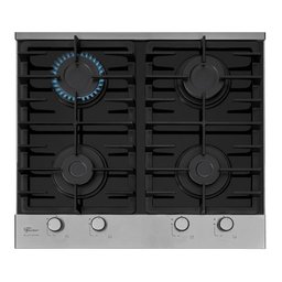 Cooktop a Gás Fischer 4 Bocas Platinium com Trempe de Ferro Fundido Mesa Vidro 33800-92121 Bivolt - 3