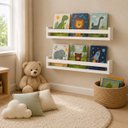 Ver imagem 5 de 2 Prateleira Montessori Infantil 60cm Expositor de Livros
