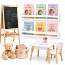 Ver imagem 1 de 2 Prateleira Montessori Infantil 60cm Expositor de Livros