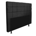 Ver imagem 4 de Kit Cabeceira + Calçadeira Baú Espanha 195cm King Size para Cama Box Suede Preto - Gat Magazine