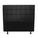 Ver imagem 3 de Kit Cabeceira + Calçadeira Baú Espanha 195cm King Size para Cama Box Suede Preto - Gat Magazine