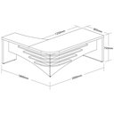 Ver imagem 5 de Conjunto Escritório: Mesa 6209+ Balcão 6200+ Gaveteiro 6203