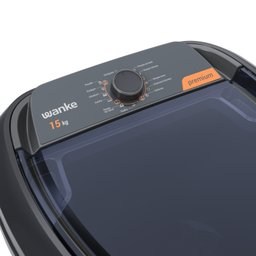 Máquina de Lavar Wanke Premium 15kg Semi-automática Batedor Robusto Super 15kg Preto 127v - 4