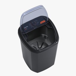 Máquina de Lavar Wanke Premium 15kg Semi-automática Batedor Robusto Super 15kg Preto 127v - 3
